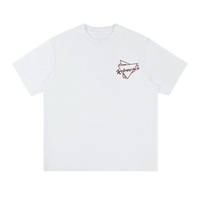 PSYCHDELIC WAVE TEE (BROWN ACCENT)